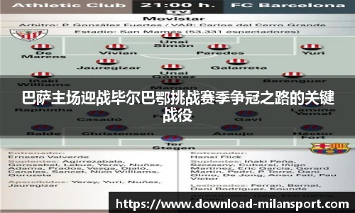 巴萨主场迎战毕尔巴鄂挑战赛季争冠之路的关键战役